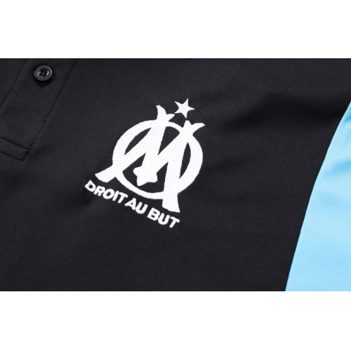 Marseille Core Polo Shirt Black 2023/24