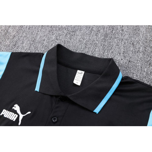 Marseille Core Polo Shirt Black 2023/24