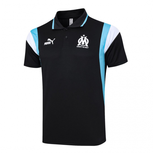 Marseille Core Polo Shirt Black 2023/24