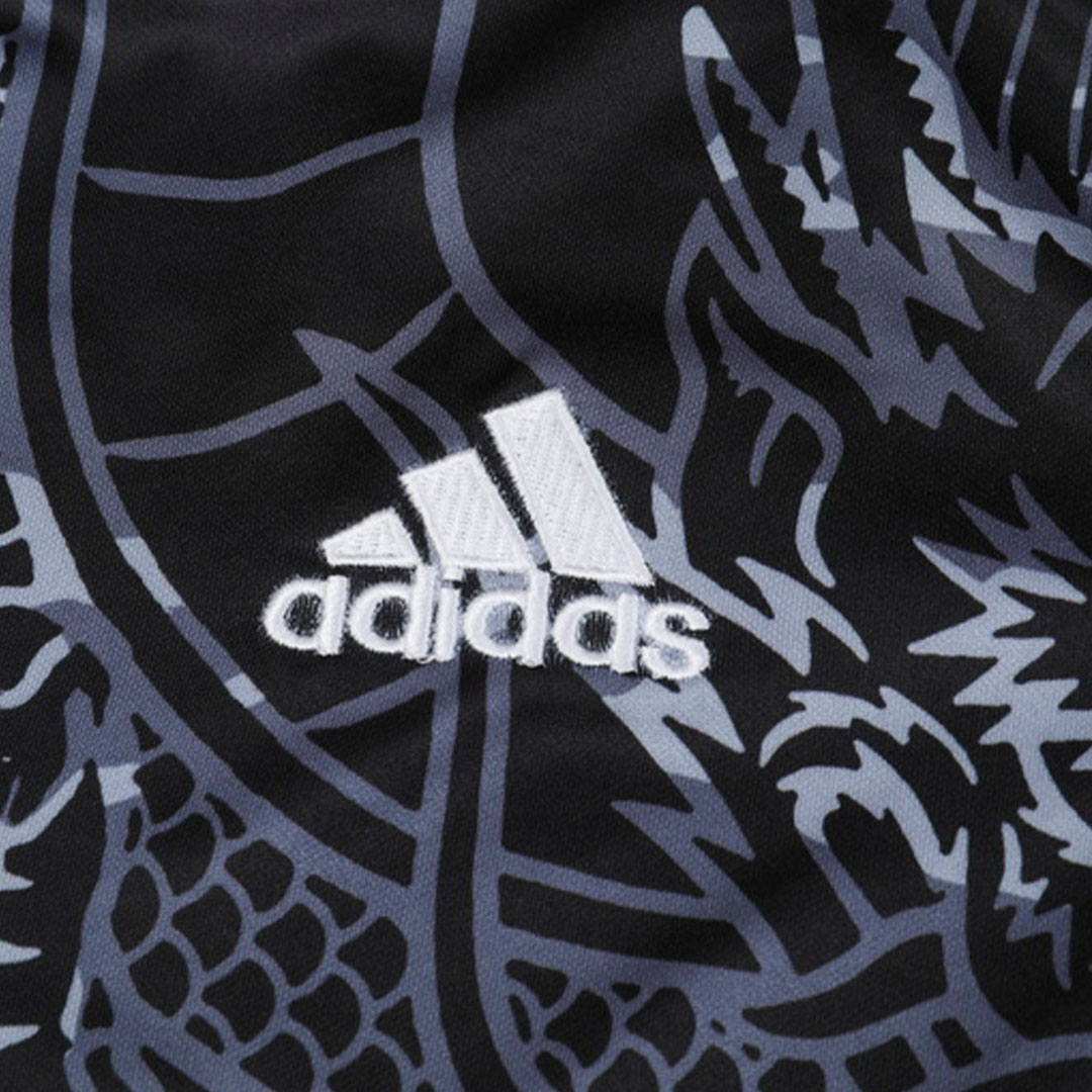 Kids Real Madrid Zipper Sweatshirt Kit(Top+Pants) Black 2023/24