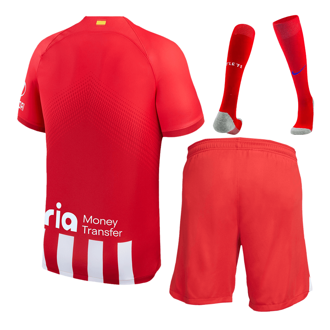 Atletico Madrid Home Whole Kit(Jersey+Shorts+Socks) 2023/24
