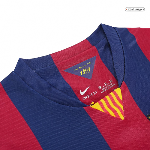 Kids Barcelona Home Jersey Kit(Jersey+Shorts) 2014/15