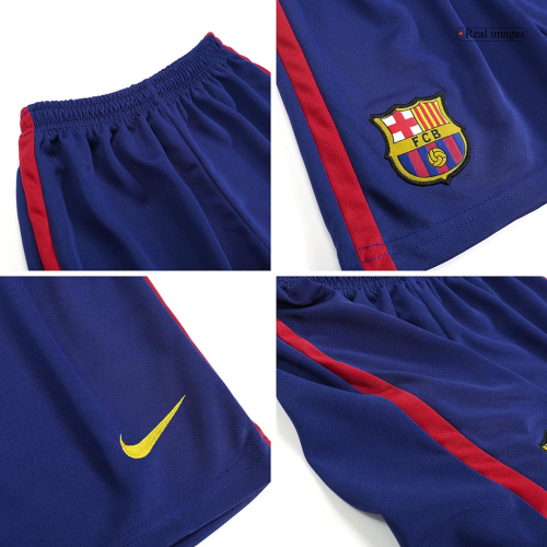 Kids Barcelona Home Jersey Kit(Jersey+Shorts) 2014/15