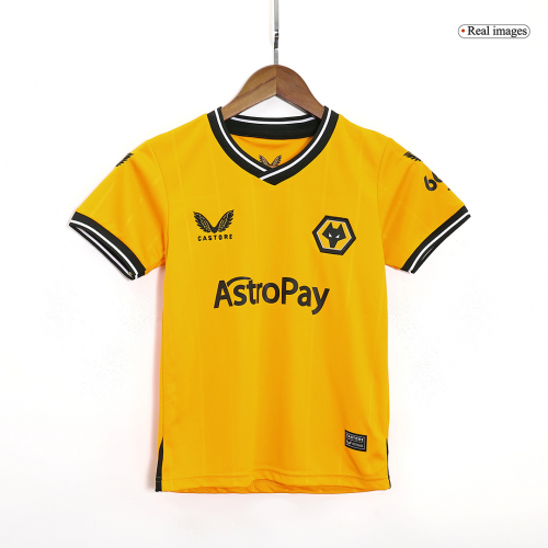 Kids Wolves Home Kit Jersey+Shorts 2023/24