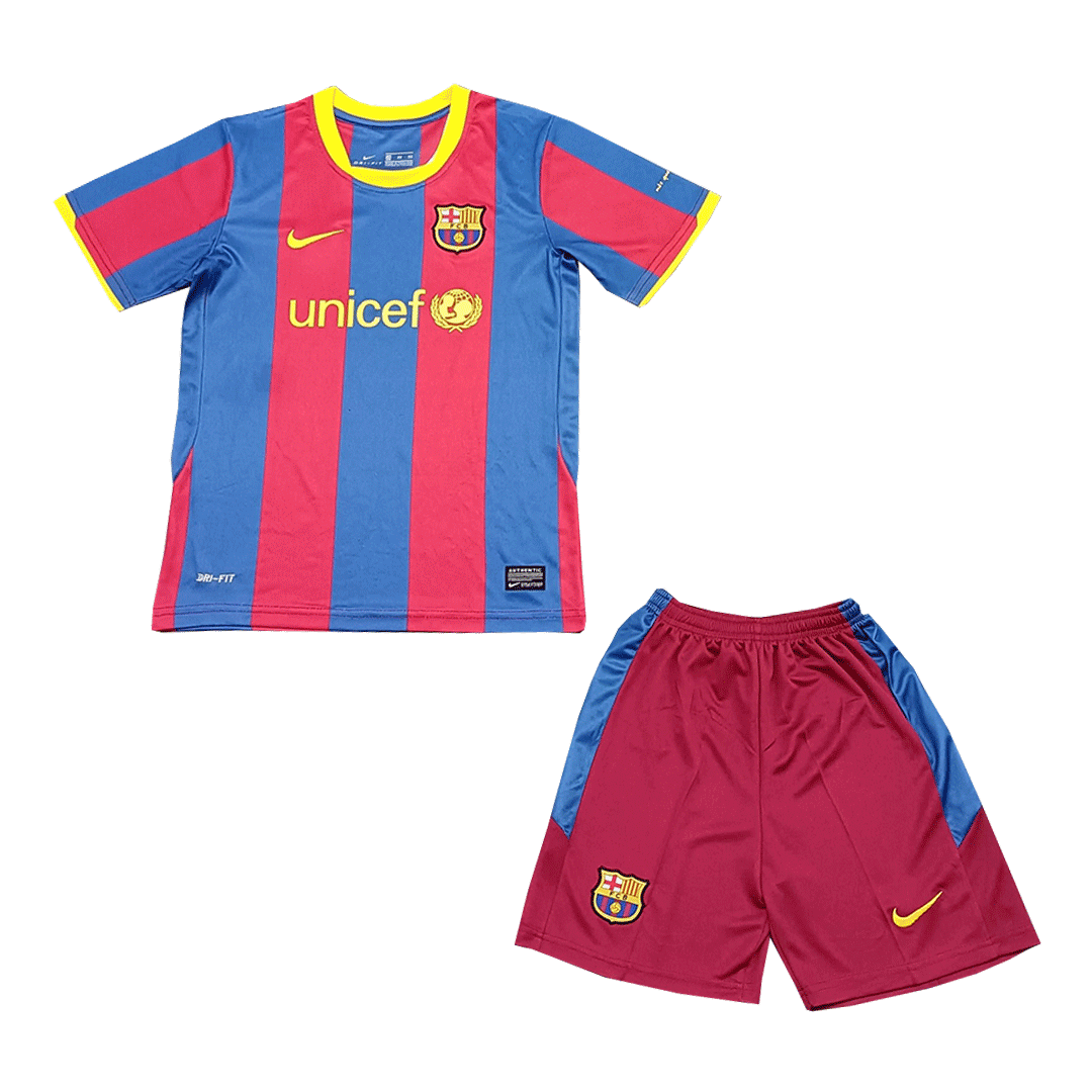 Kid's Barcelona Home Kit(Jersey+Shorts) 2010/11