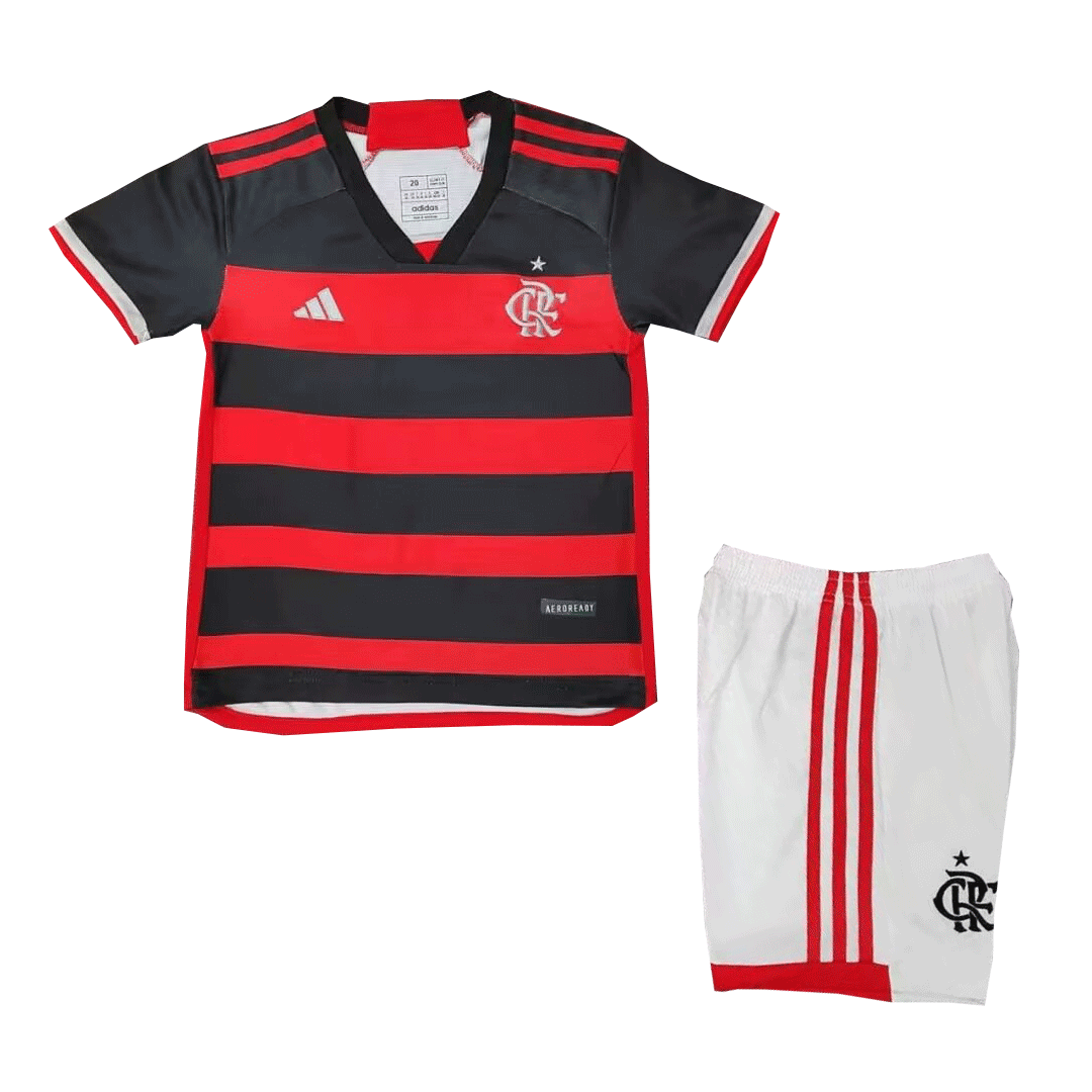 Kids CR Flamengo Home Kit 2024/25