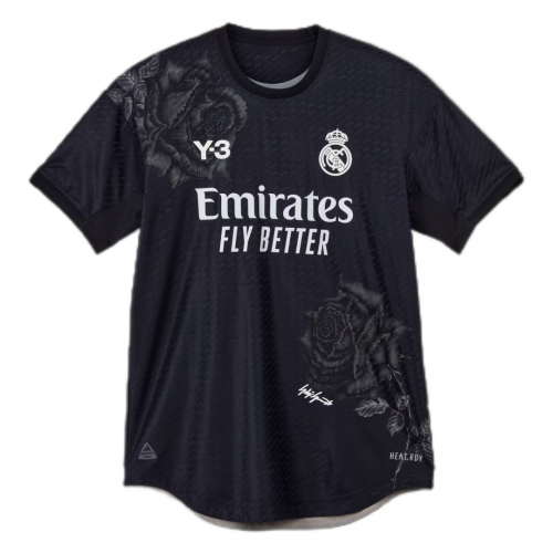 Real Madrid Y-3 Fourth Jersey Black Player Version 2023/24