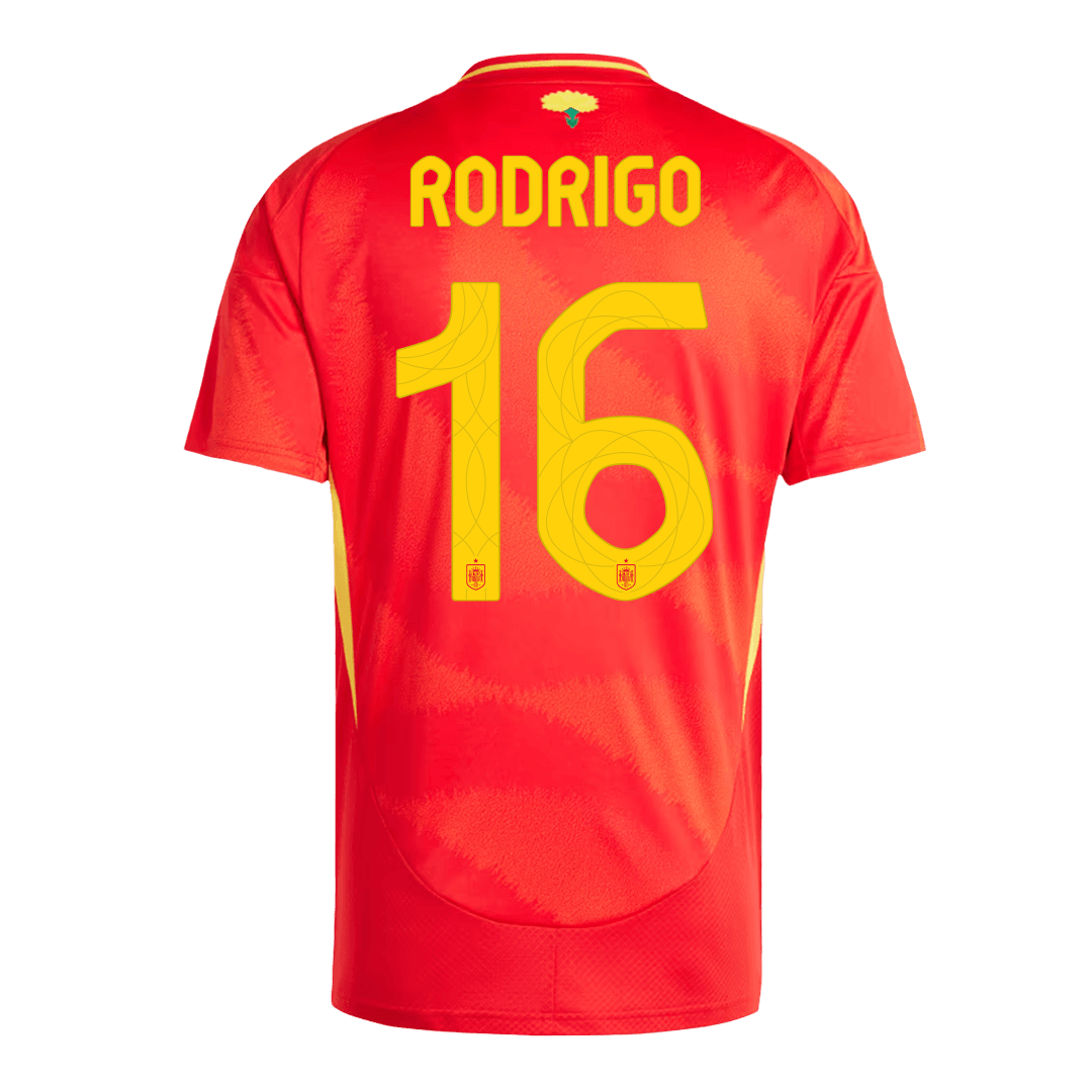 RODRIGO #16 Spain Home Jersey Euro 2024