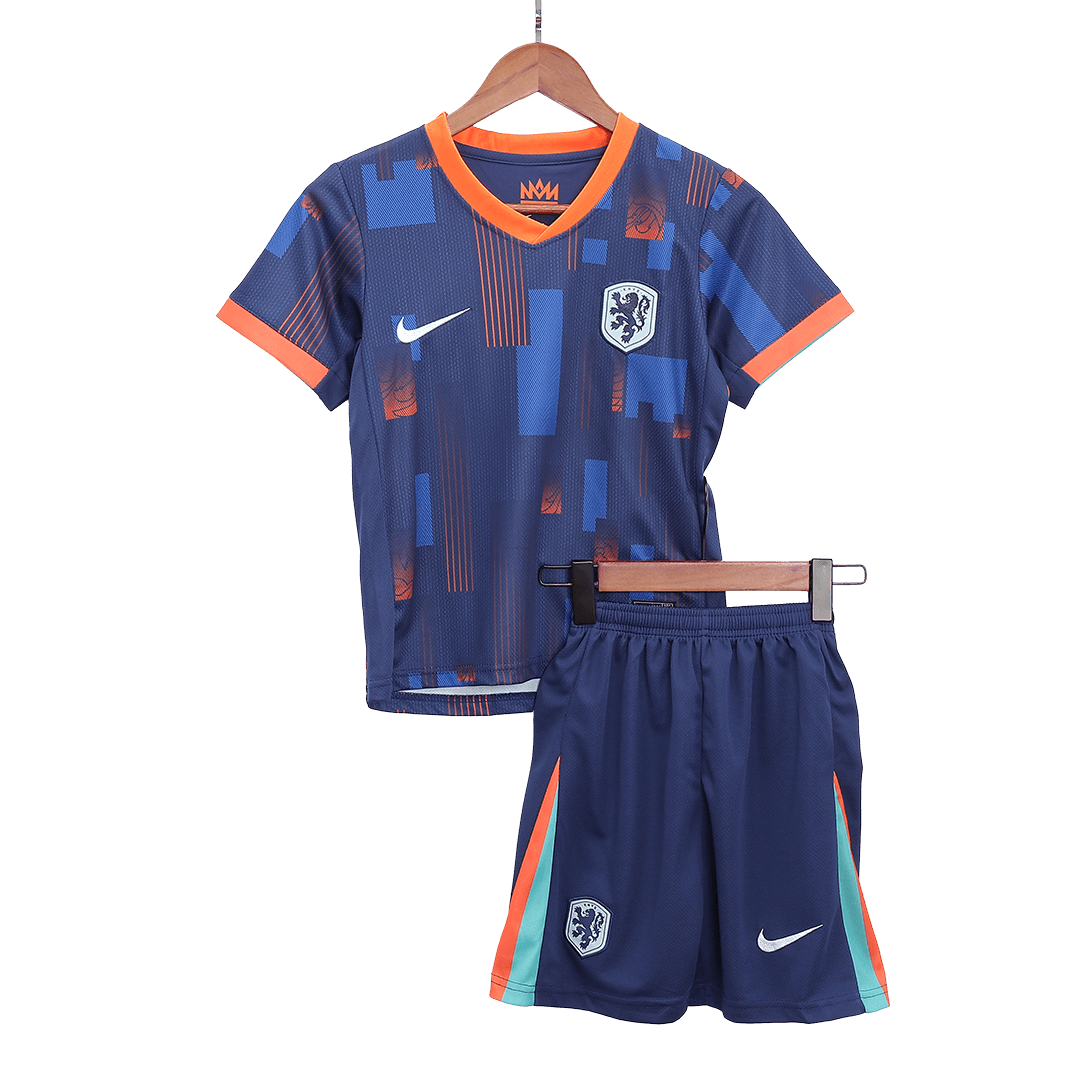 Kids Netherlands Away Jersey Kit Euro 2024