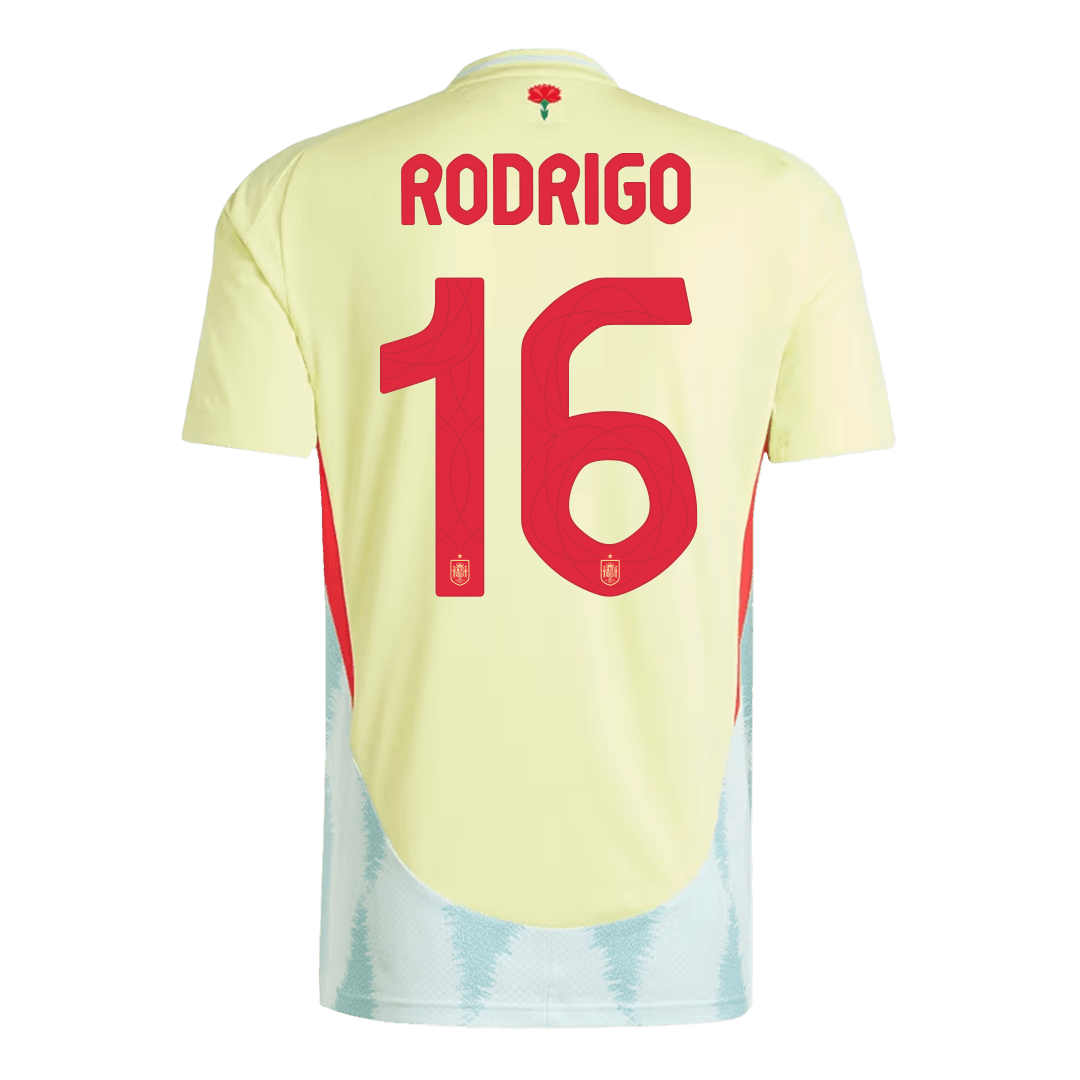 RODRIGO #16 Spain Away Jersey Euro 2024