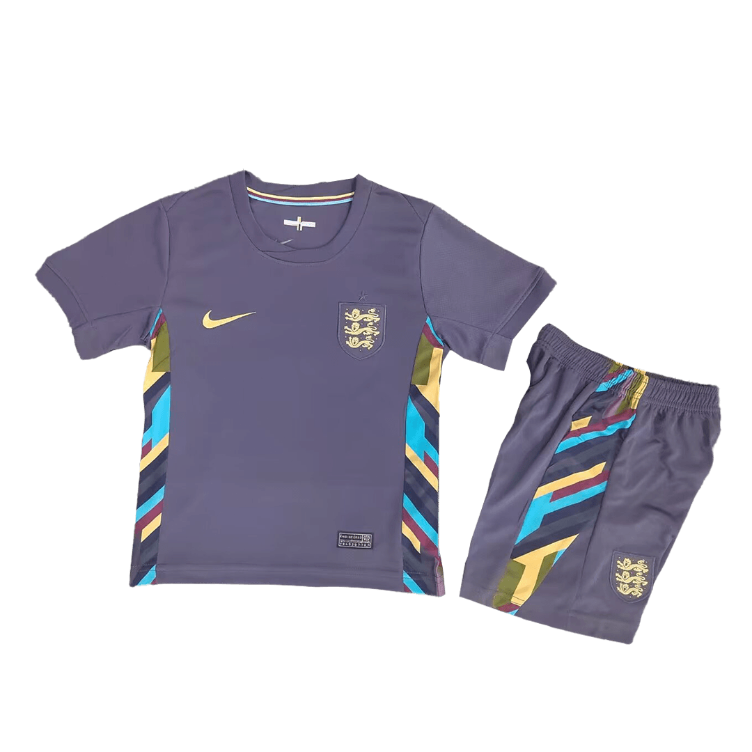 Kids England Away Whole Kit(Jersey+Shorts+Socks) Euro 2024