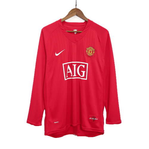 Manchester United RONALDO #7 Retro Jersey Long Sleeve 2007/08