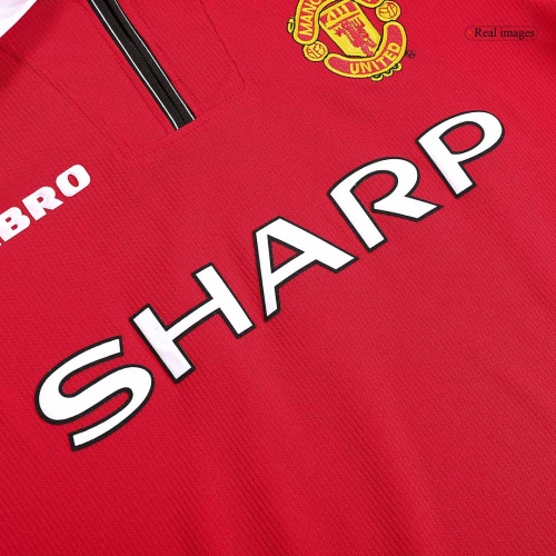 Manchester United Retro Jersey Home Long Sleeve 1998/00