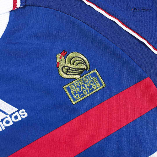 France Retro Jersey Home World Cup 1998