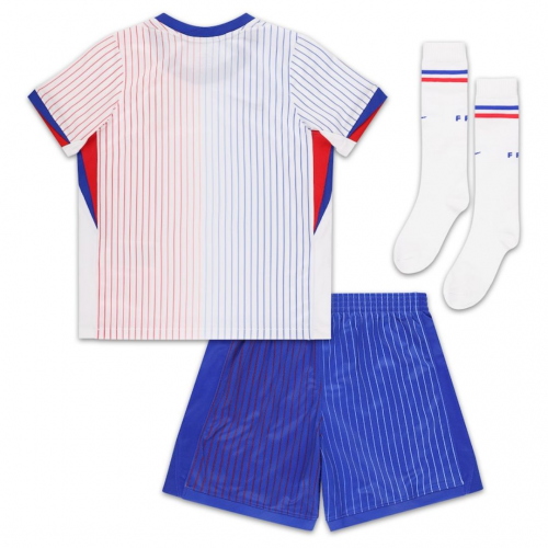 Kids France Away Whole Kit Euro 2024