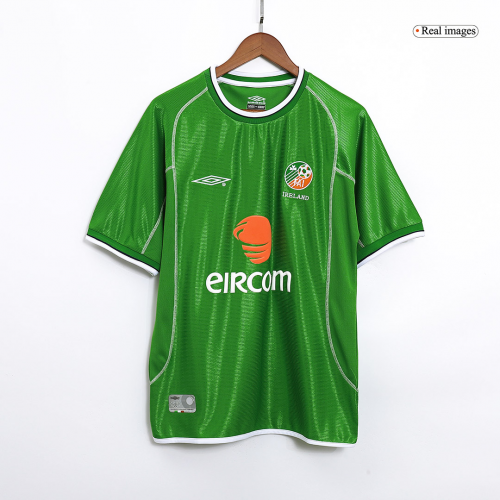 Keane #6 Retro Ireland Home Jersey 2002