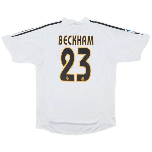 Beckham #23 Real Madrid Retro Jersey Home 2004/05