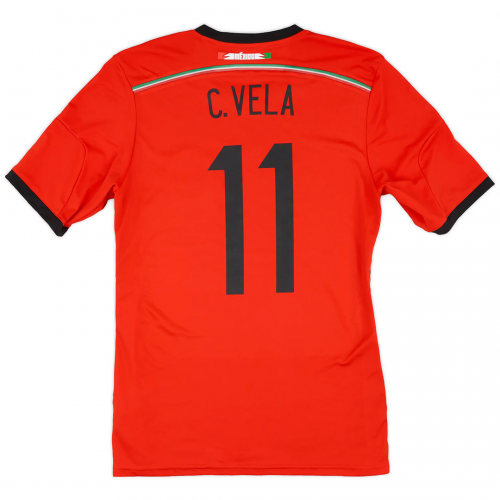 C. VELA #11 Mexico Retro Away Jersey World Cup 2014