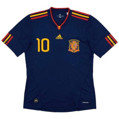 FABREGAS #10 Spain Retro Jersey Away World Cup Final 2010