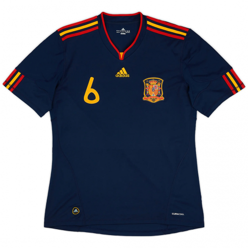 A. INIESTA #6 Spain Retro Jersey Away World Cup Final 2010