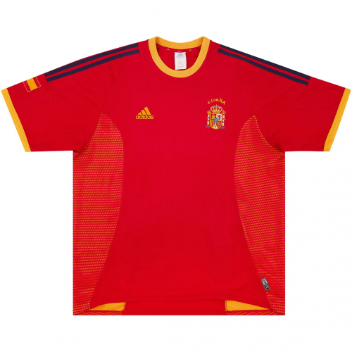 Spain Retro Jersey Home World Cup 2002