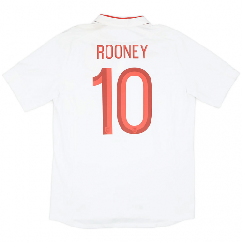 ROONEY #10 England Retro Jersey Home 2012