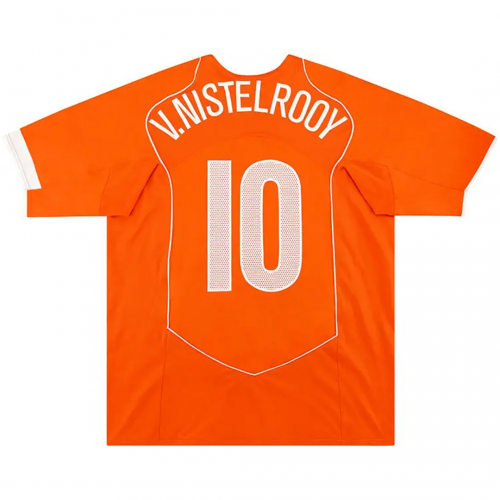 V.NISTELROOY #10 Netherlands Retro Jersey Home EURO 2004