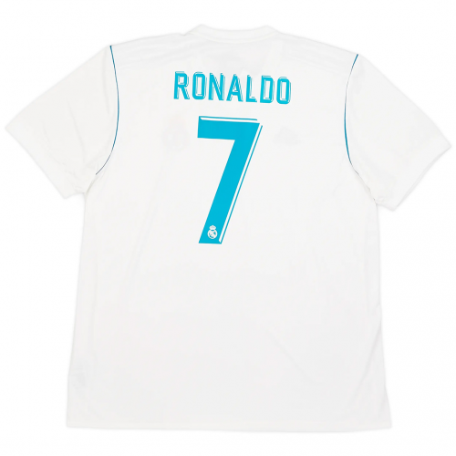 Ronaldo #7 Real Madrid Retro Jersey Home 2017/18