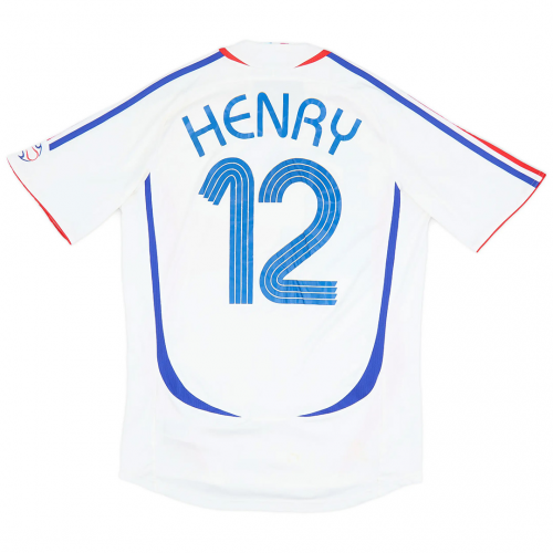 HENRY #12 France Retro Jersey Away World Cup 2006