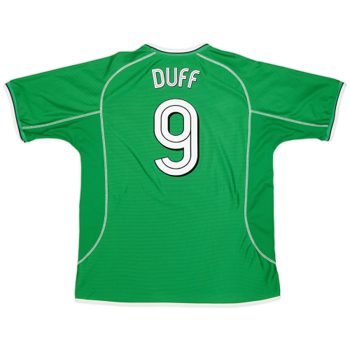 DUFF #9 Retro Ireland Home Jersey 2002