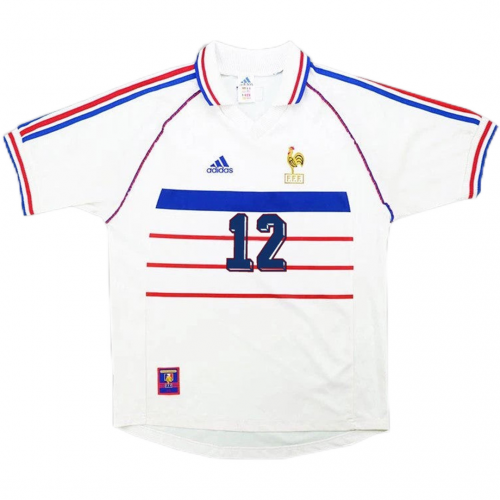 HENRY #12 France Retro Jersey Away World Cup 1998