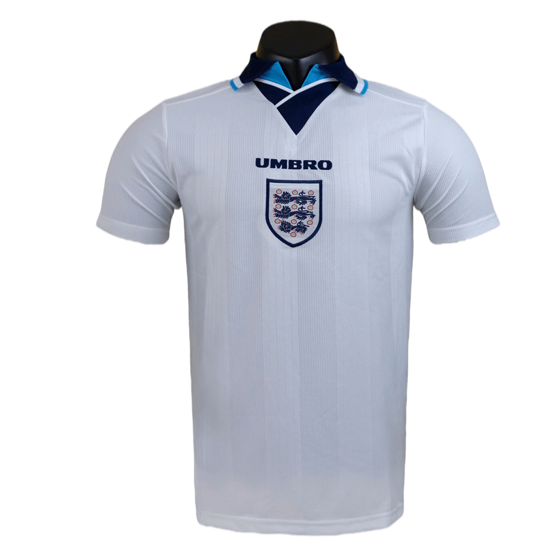 GASCOIGNE #8 England Retro Jersey Home Euro Cup 1996