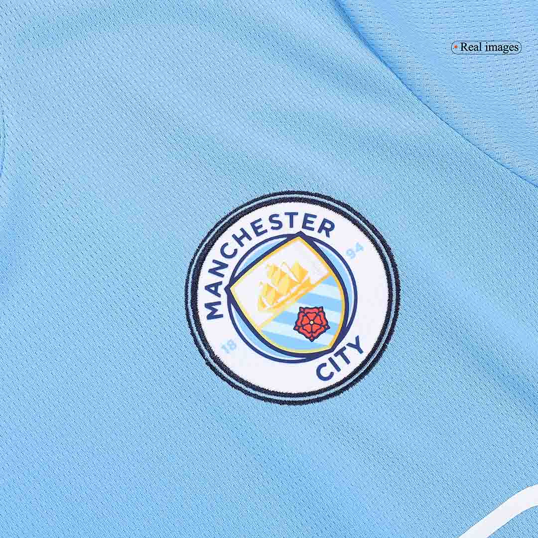 [Super Replica] HAALAND #9 Manchester City Home Jersey 2024/25 - UCL Font