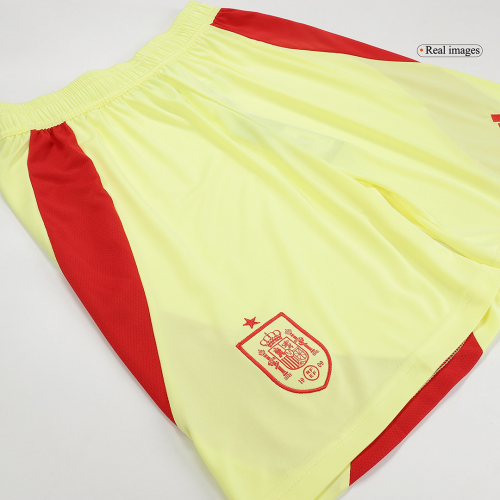 Spain Away Soccer Shorts Euro 2024