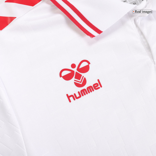 Højlund #9 Denmark Away Jersey Euro 2024