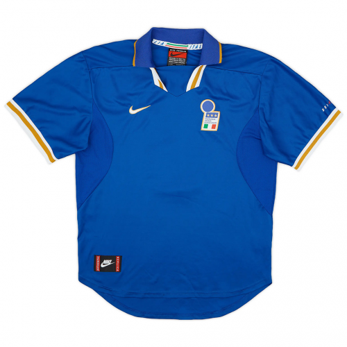 Maldini #5 Italy Retro Jersey Home Euro Cup 1996