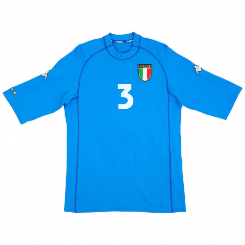 Maldini #3 Italy Retro Jersey Home Euro Cup 2000