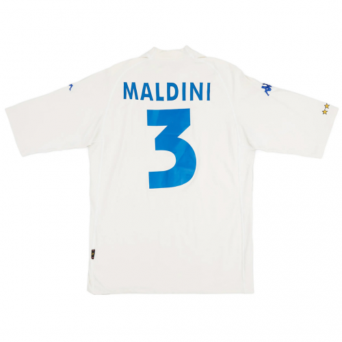 Maldini #3 Italy Retro Jersey Away Euro Cup 2000