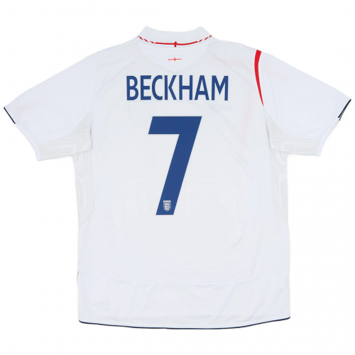 BECKHAM #7 England Retro Jersey Home World Cup 2006