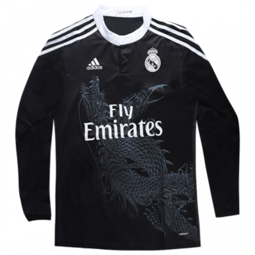 Real Madrid Retro Away Long Sleeve Jersey 2014/15