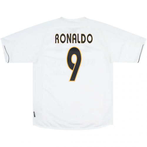 Ronaldo #9 Retro Real Madrid Home Jersey 2003/04