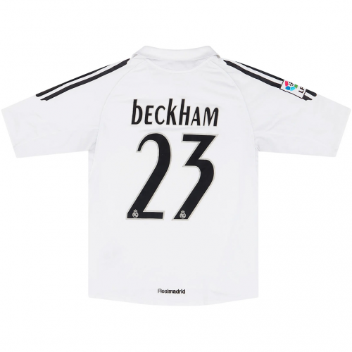 Beckham #23 Retro Real Madrid Home Jersey 2005/06