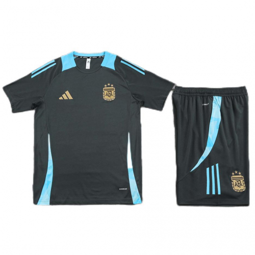 Argentina Training Jersey Kit Black Copa America 2024