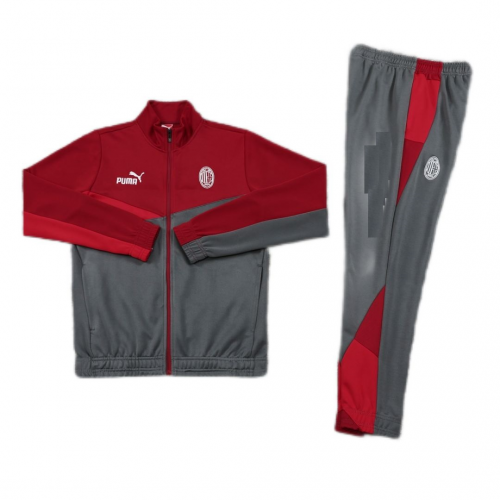 AC Milan Training Jacket Kit (Top+Pants) Red&Gray 2024/25