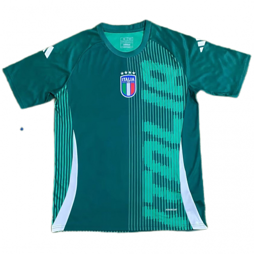 Italy Pre-Match Jersey Green Euro 2024