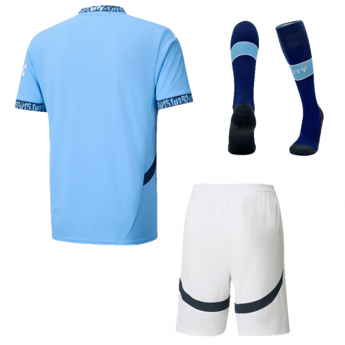 [Super Replica] Manchester City Home Whole Kit(Jersey+Shorts+Socks) 2024/25