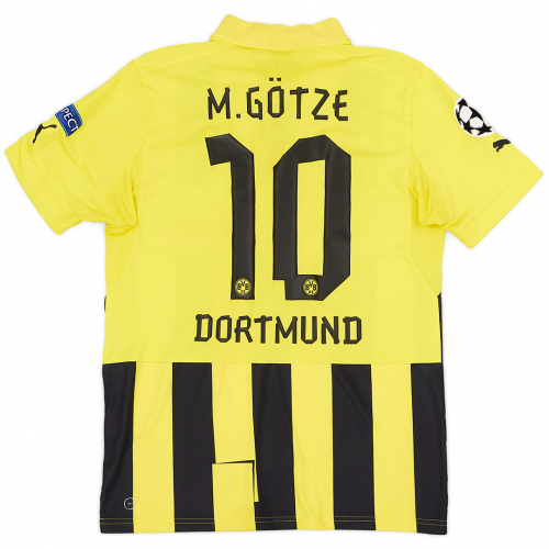 M.Götze #10 Retro Borussia Dortmund UCL Home Jersey 2012/13