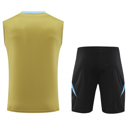 Argentina Sleeveless Training Kit (Top+Shorts) Golden 2024