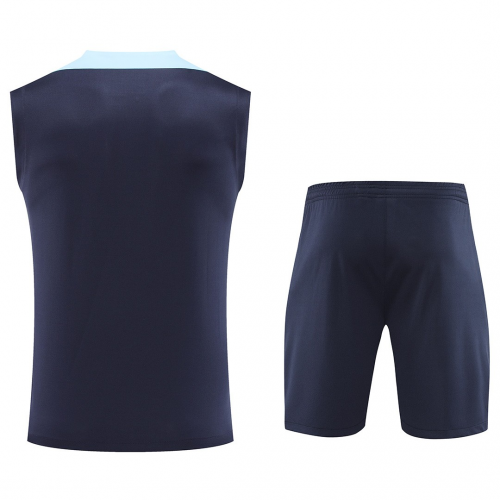 France Pre-Match Sleeveless Kit (Top+Shorts) Euro 2024