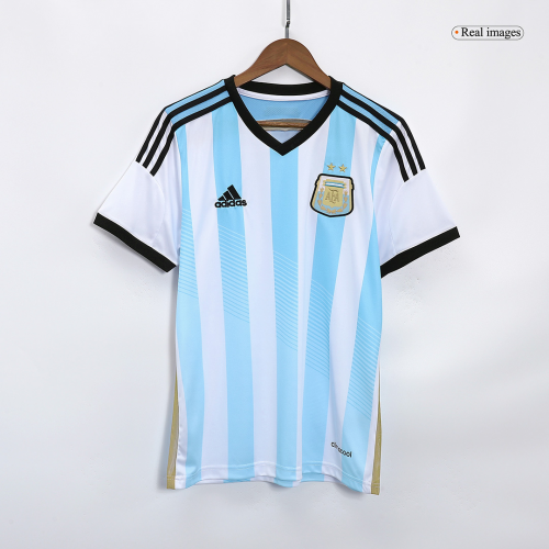 Messi #10 Argentina Retro Home Jersey 2014/15